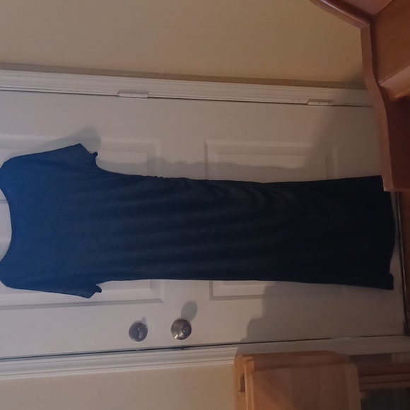 Romans long dress short sleeves size L 18/20 color black and white - Picture 6 of 8